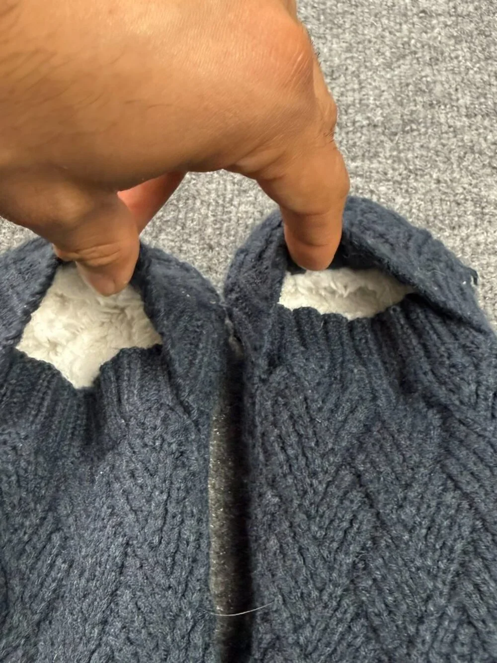 Women's Convertible Flip Top Mittens Knit Thermal Faux Sherpa Lined Winter Glove